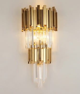 Illuminating Wall Brass  60 duzy kinkiet kryształowy