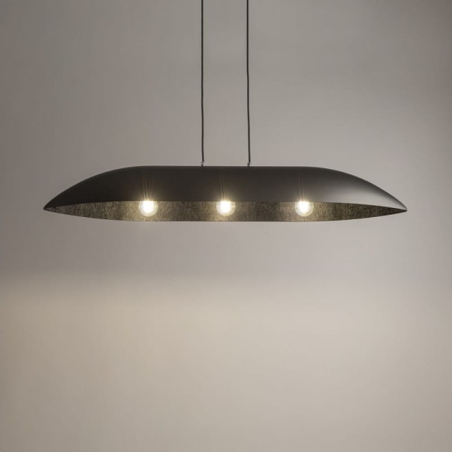 40642 Gondola L srebrny czarny lampa wisząca do jadalni.jpg