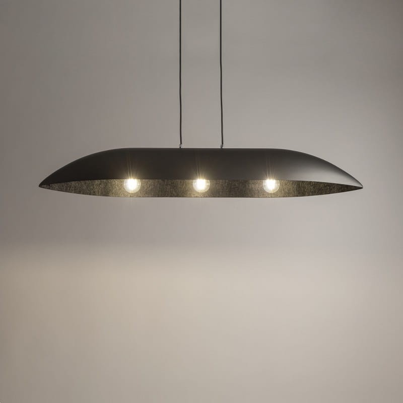 40642 Gondola L srebrny czarny lampa wisząca do jadalni.jpg