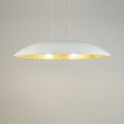 Nowoczesna lampa podłużna Gondola M biały złoty 40637.jpg