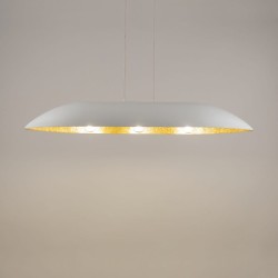Nowoczesna lampa podłużna Gondola L biały złoty 40636.jpg