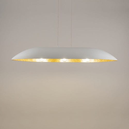 Nowoczesna lampa podłużna Gondola L biały złoty 40636.jpg