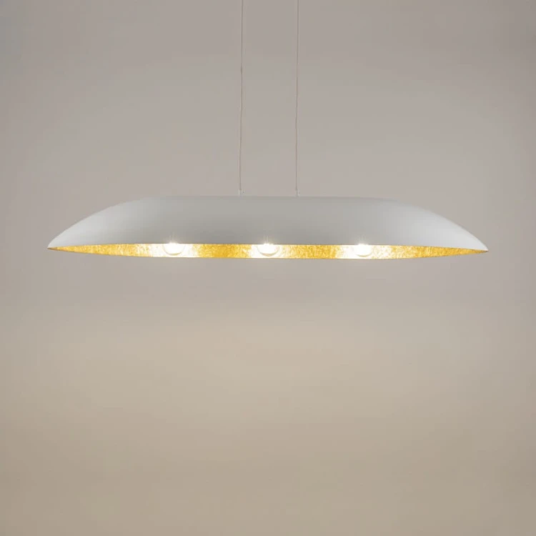 Nowoczesna lampa podłużna Gondola L biały złoty 40636.jpg