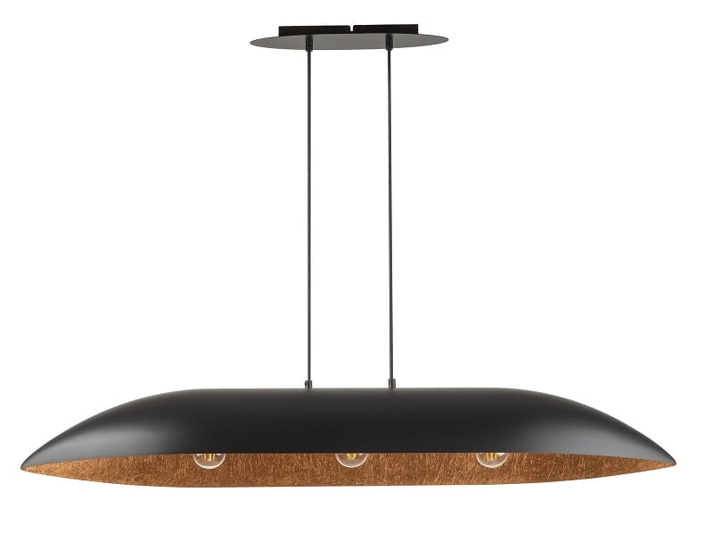 Podłuzna lampa wisząca nad stół Gondola L  czarny miedziany 40634.jpg