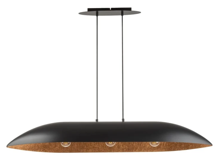 Podłuzna lampa wisząca nad stół Gondola L  czarny miedziany 40634.jpg