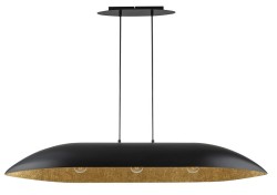 Lampa wisząca podłużna  nad stół Gondola L czarny złoty 40632.jpg
