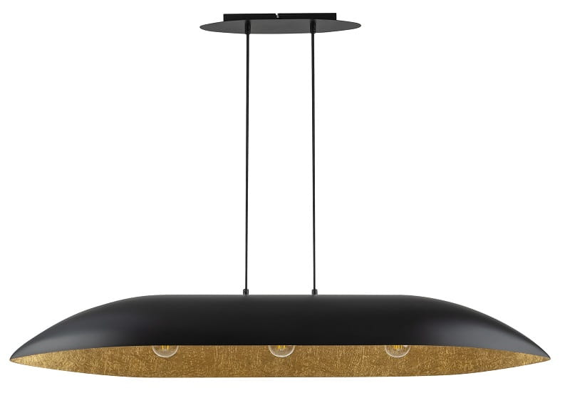 Lampa wisząca podłużna  nad stół Gondola L czarny złoty 40632.jpg