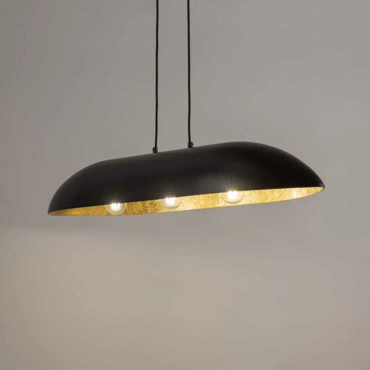 Lama wisząca podłużna Gondola L czarny złoty 40632.jpg