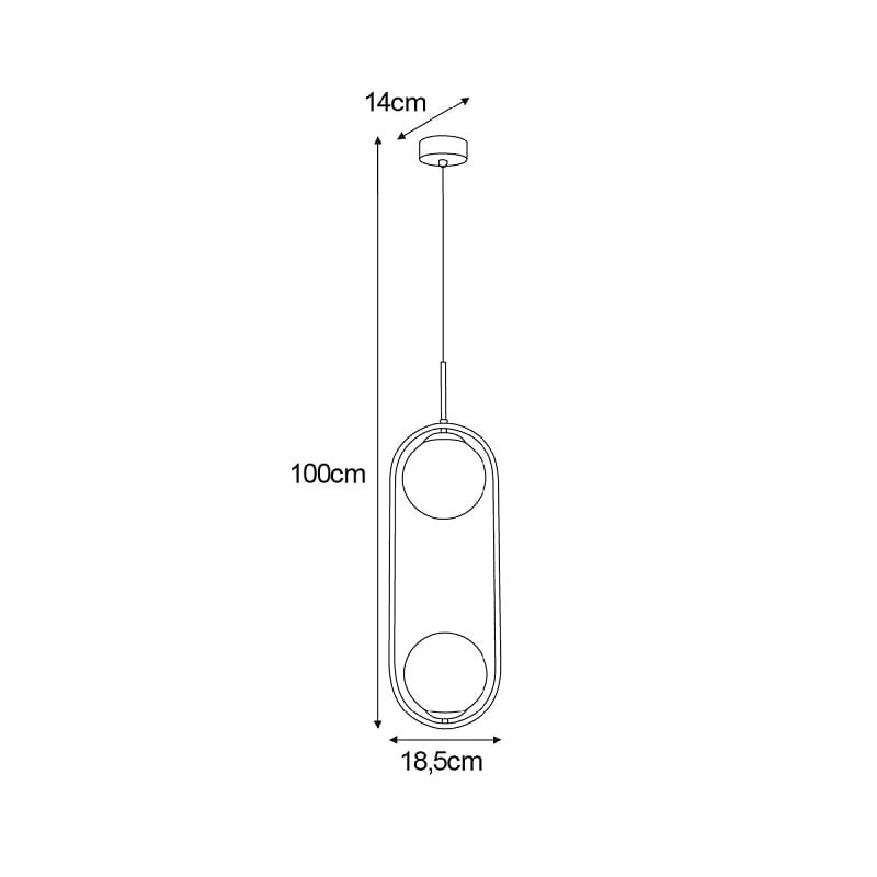 Lampa wisząca Venta  2 z efektownymi bursztynowymi kloszami wymiary.jpg