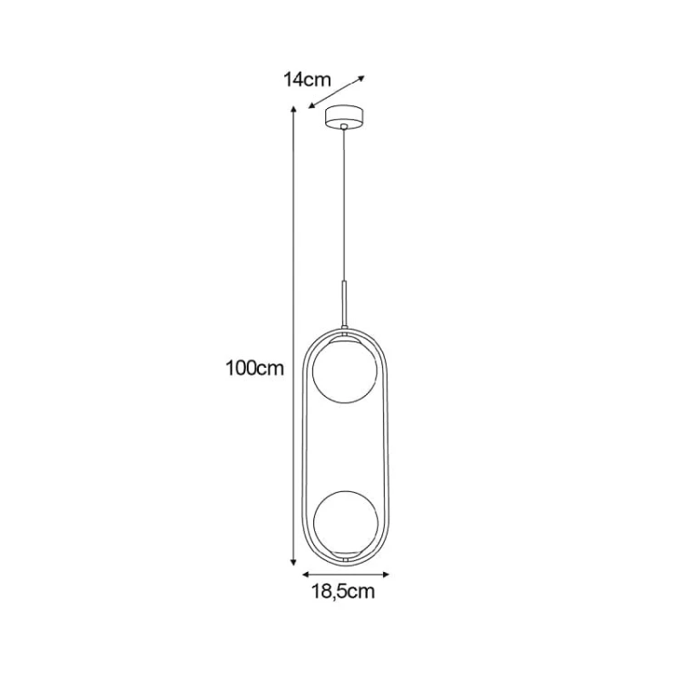 Lampa wisząca Venta  2 z efektownymi bursztynowymi kloszami wymiary.jpg