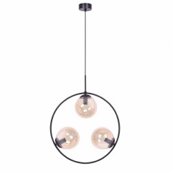Okrągła lampa wisząca, bursztynowe kule, Venta okrągła 50.jpg