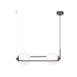 lampa wisząca do sypialni, dwa klosze - Parva pozioma.jpg