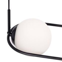 lampa wisząca do sypialni, dwa klosze - Parva pozioma klosz.jpg