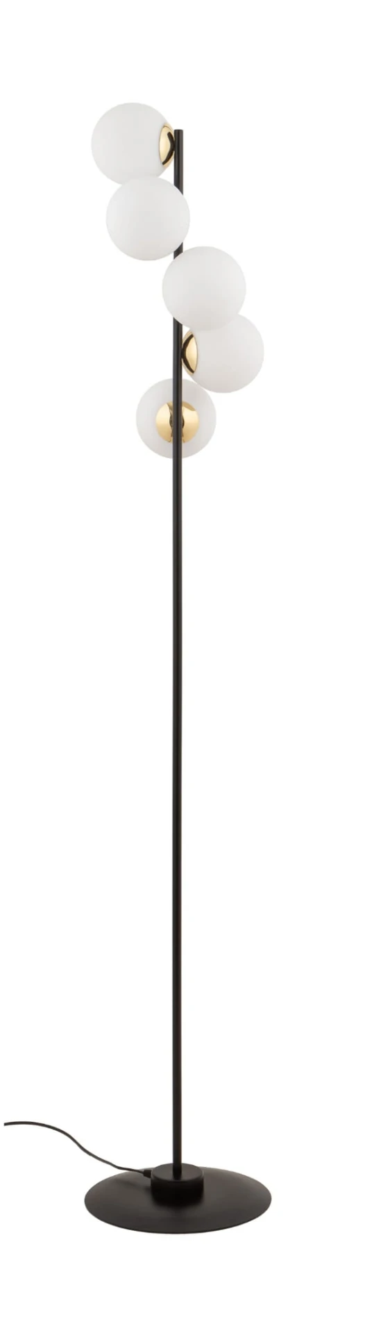 Podłogowa lampa stojąca - Piano Table, mleczne klosze.jpg