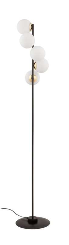 Podłogowa lampa stojąca - Piano Table, mleczne klosze.jpg