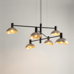 Nowoczesna lampa wiszącą Artis Sigma 6 czarno-złotą 40569  żarówki.jpg