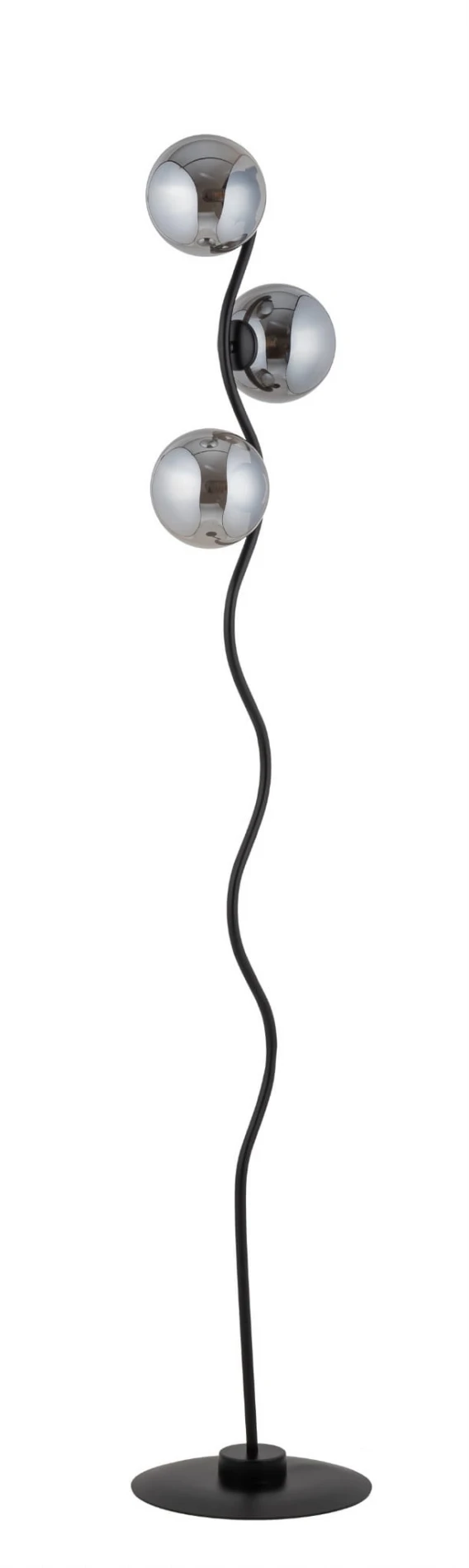 lampa stojąca podłogowa czarna- Vena klosze szare, 50370.jpg