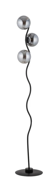 lampa stojąca podłogowa czarna- Vena klosze szare, 50370.jpg