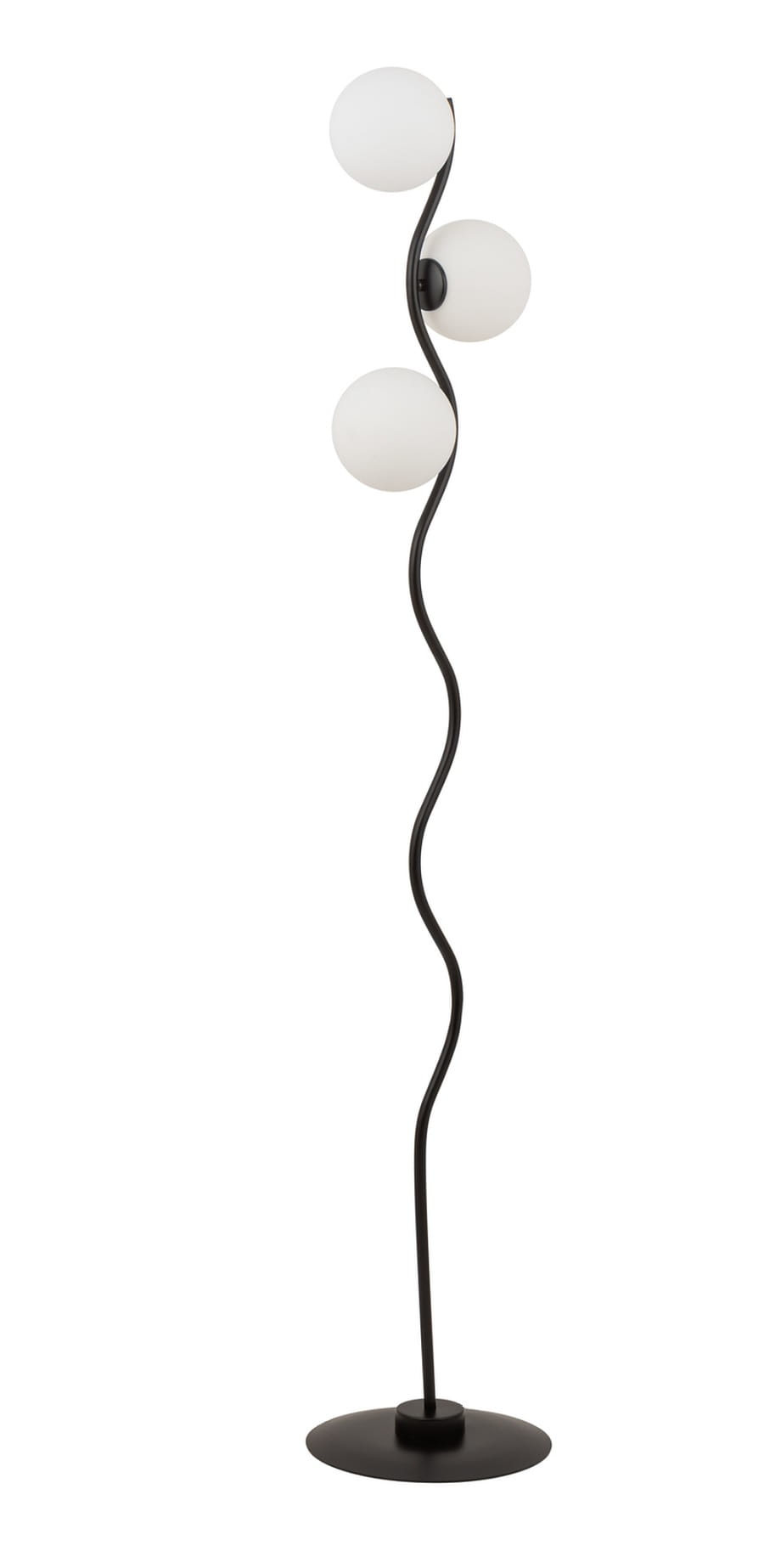 lampa stjąca podłogowa czarna - Vena białe klosze, 50368.jpg