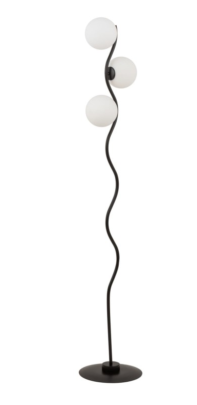 lampa stjąca podłogowa czarna - Vena białe klosze, 50368.jpg