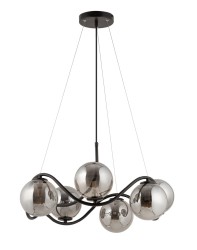 Lampa wisząca do jadalni klosze szare - Vena 6 koło, 33684.jpg