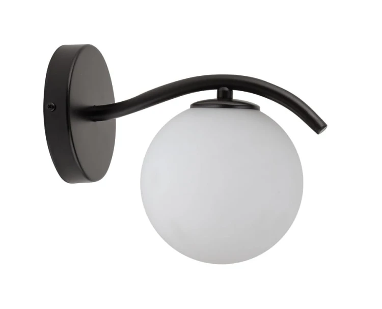 kinkiet nowoczesny pojedynczy, biała kula - Vena kinkiet 33671.jpg