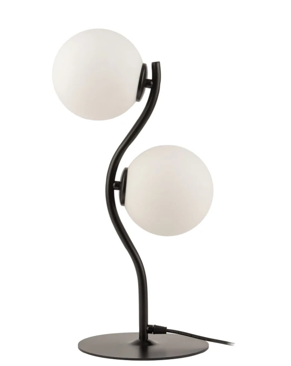 lampka biurkowa, stojąca dwa białe klosze - Vena 50367.jpg