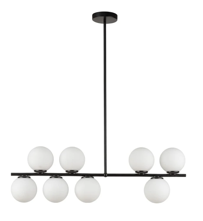 Lampa sufitowa podłużna, białe klosze, Koral 8 wysoka 33648.jpg