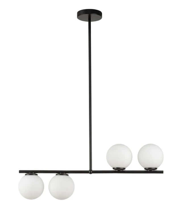 Lampa sufitowa podłużna, białe klosze, Koral 4 wysoka 33646.jpg