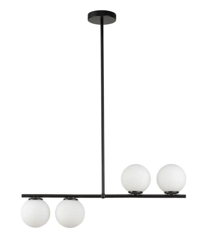 Lampa sufitowa podłużna, białe klosze, Koral 4 wysoka 33646.jpg