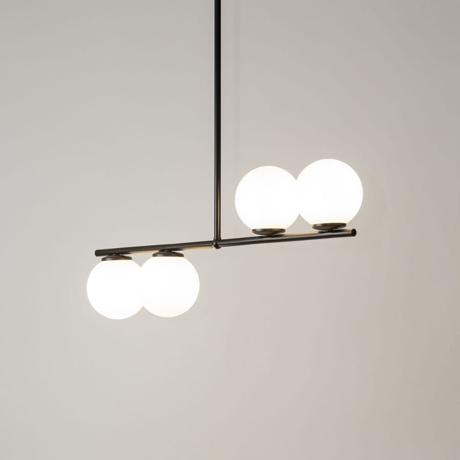 Lampa sufitowa podłużna, białe klosze, Koral 4 wysoka 33646 (2).jpg