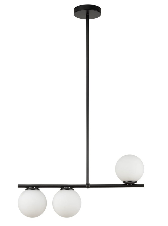 Lampa sufitowa podłużna, mleczne klosze, Koral 3 wysoka 33645.jpg