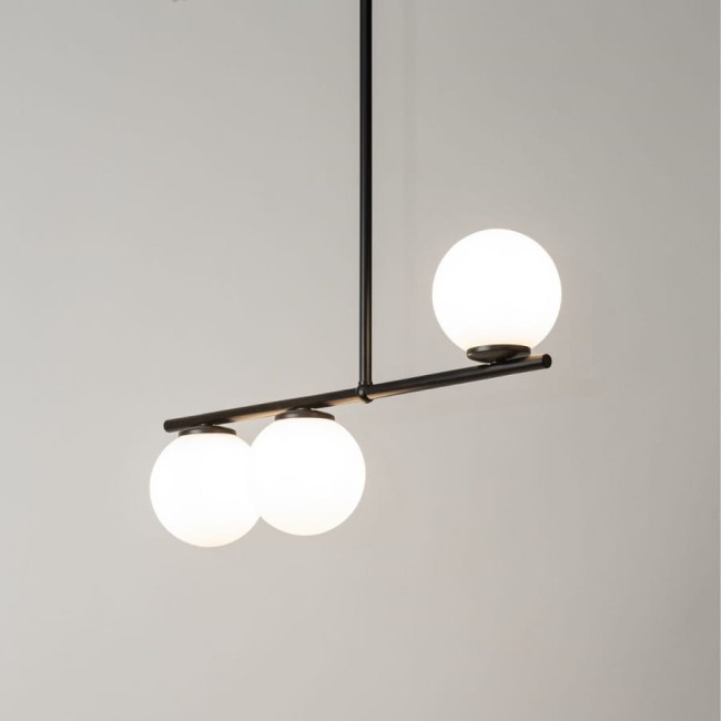 Lampa sufitowa podłużna, białe klosze, Koral 3 wysoka 33645.jpg