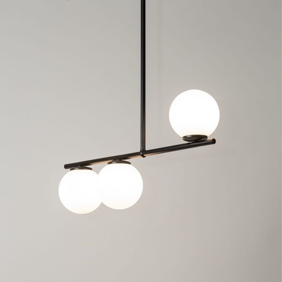 Lampa sufitowa podłużna, białe klosze, Koral 3 wysoka 33645.jpg