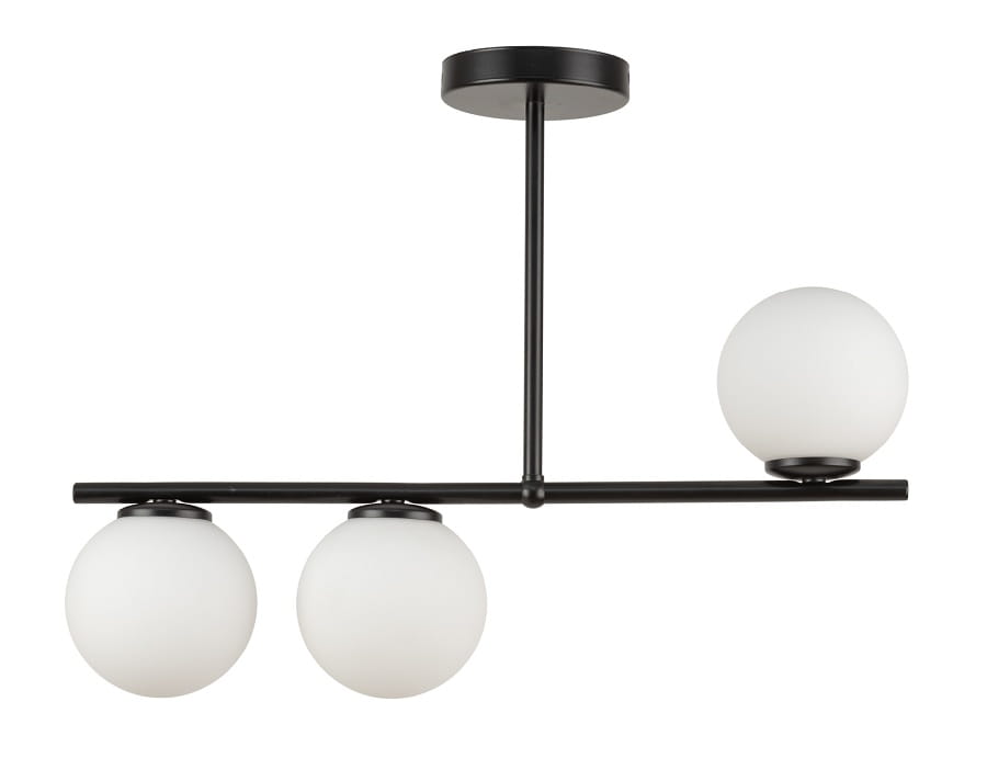 Lampa sufitowa pozioma, białe klosze, Koral 4, 33641.jpg