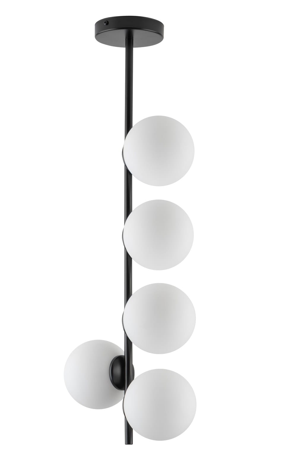 Lampa sufitowa pionowa, mleczne klosze -  Koral 5 33640.jpg