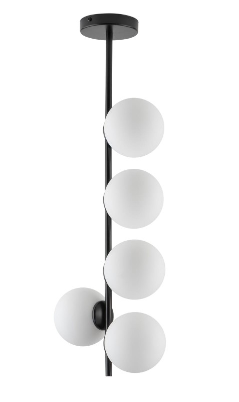 Lampa sufitowa pionowa, mleczne klosze -  Koral 5 33640.jpg