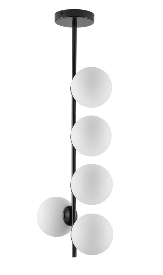 Lampa sufitowa pionowa, mleczne klosze -  Koral 5 33640.jpg