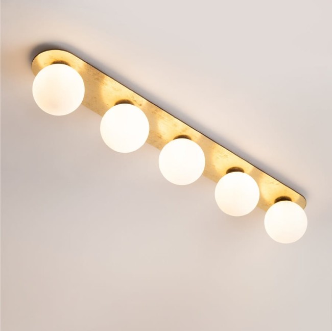 Plafon Flora Gold 5  - podłużna lampa do niskich pomieszczeń.jpg