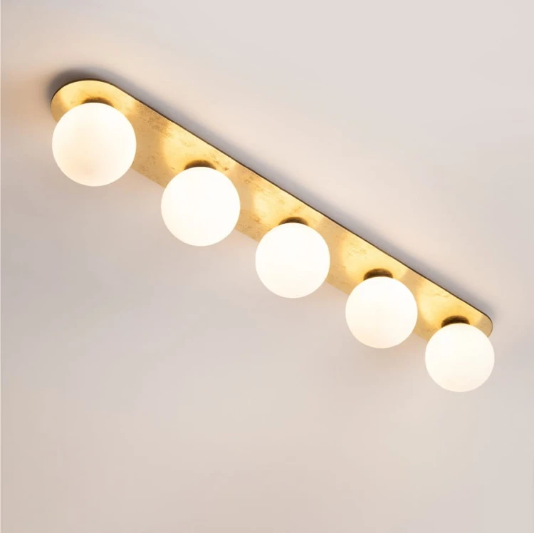 Plafon Flora Gold 5  - podłużna lampa do niskich pomieszczeń.jpg