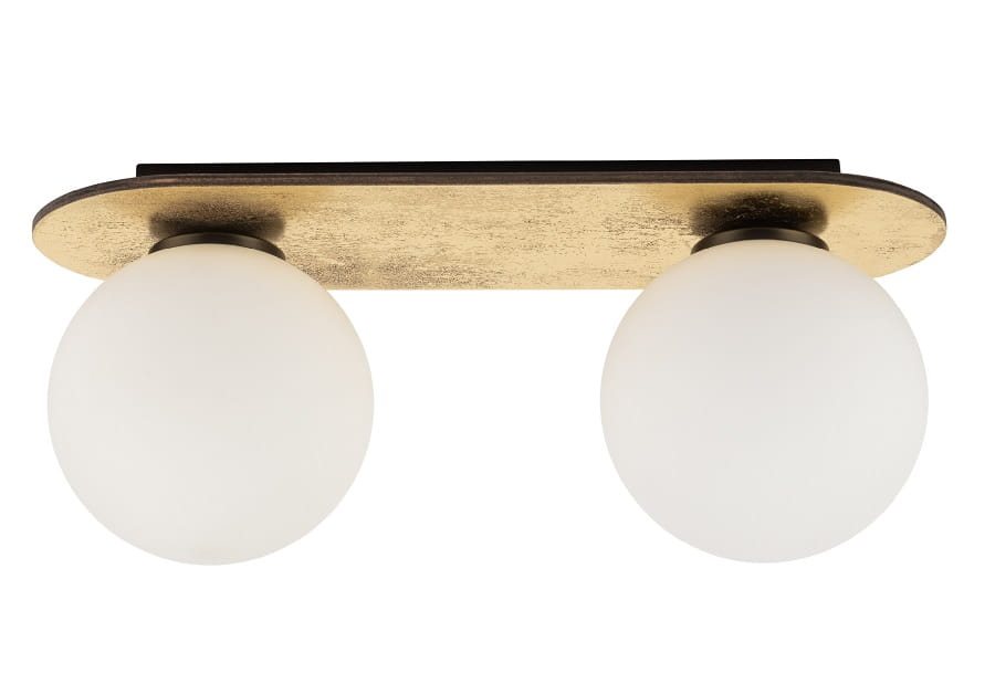 plafon sufitowa lampa z dwoma kloszami Flora Gold 2.jpg
