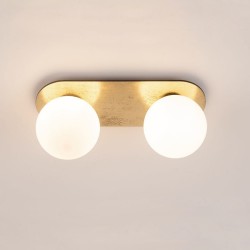 plafon sufitowa lampa z dwoma kloszami Flora Gold 2 (2).jpg