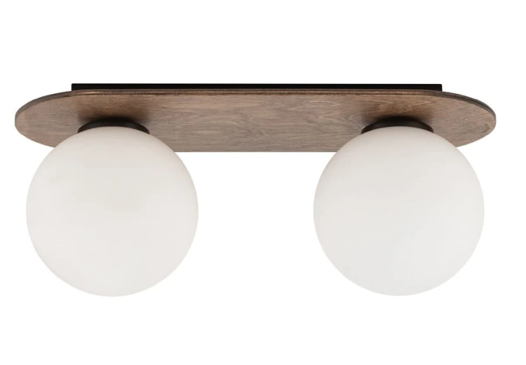 Plafon, lama sufitowa, dwa klosze - Flora brąz 2.jpg