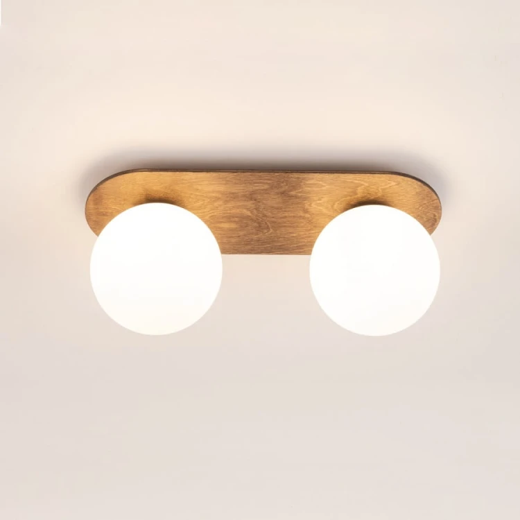 Plafon, lama sufitowa, dwa klosze - Flora brąz 2 (2).jpg