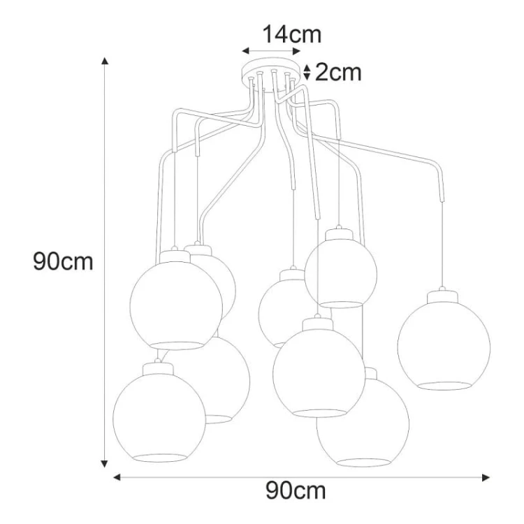 duża lampa sufitowa do salonu Horik 9, klosze grafitowe wymiary.jpg