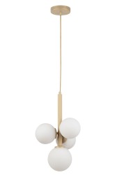 Pionowa lampa wisząca Perla 4 złota do salonu.jpg