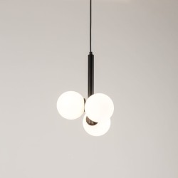 Lampa wisząca Perla 3 czarna, nowoczesne oświetlenie kuchni, salonu, jadalni.jpg