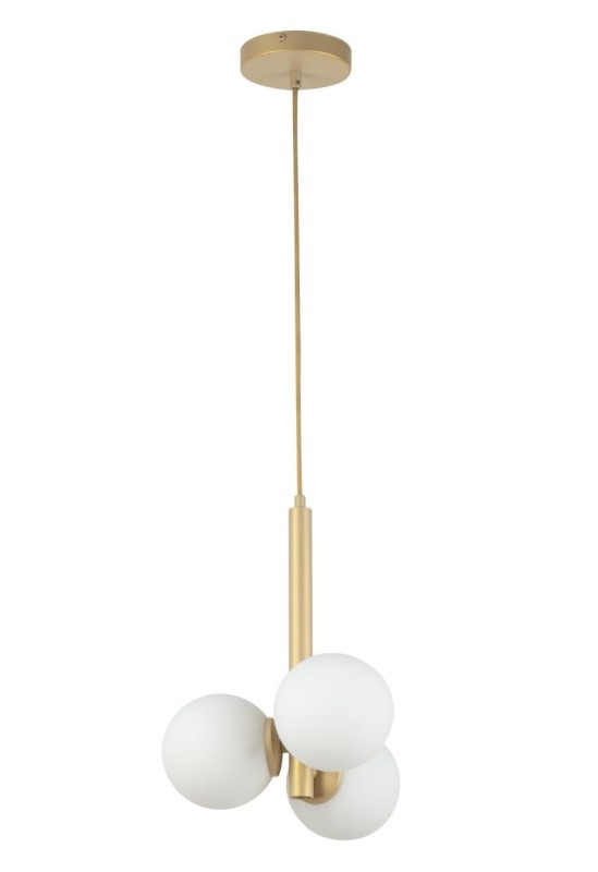 lampa wiszaca Perla 3 złota nowoczesne oświetlenie kuchni, salonu, jadalni.jpg