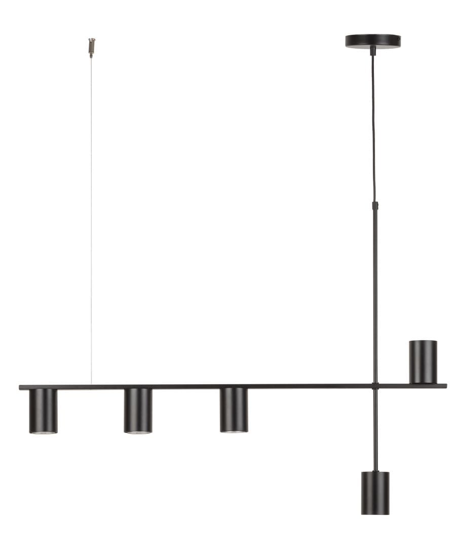 Vendo 5 czarna lampa liniowa,  nowoczesna,  pięć czarnych kloszy, długośc 90cm.jpg