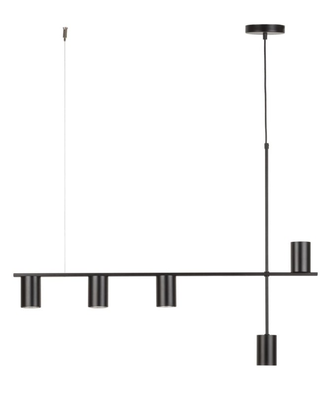 Vendo 5 czarna lampa liniowa,  nowoczesna,  pięć czarnych kloszy, długośc 90cm.jpg